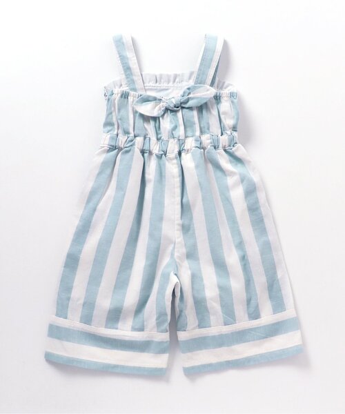 BREEZE(ブリーズ)の「リボンフリルオールインワン(サロペット/オーバーオール・キッズ・サックスブルー/ピンク・140/100/90/110/130/120)」の4枚目の写真