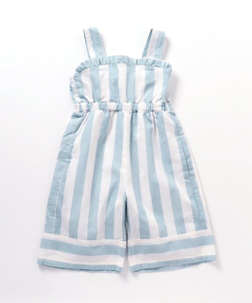 BREEZE(ブリーズ)の「リボンフリルオールインワン(サロペット/オーバーオール・キッズ・サックスブルー/ピンク・140/100/90/110/130/120)」の11枚目の写真