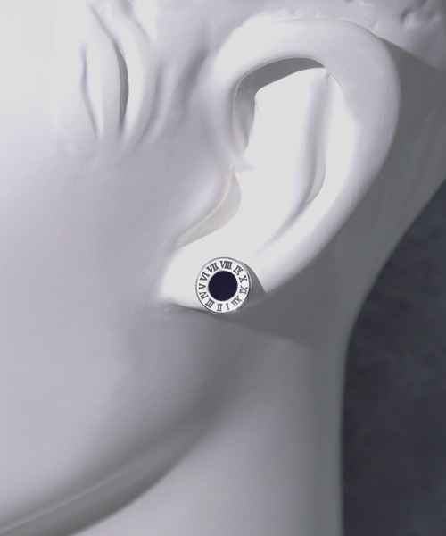 samulo 一点物 ピアス （片耳用） セール】SBG ローマ数字サークルピアス（ピアス（片耳用