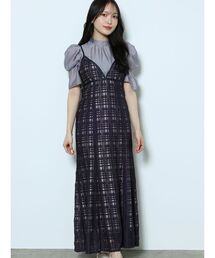 MERCURYDUO（マーキュリーデュオ）の「パワショルブラウスセットレースキャミワンピース（ワンピース）」