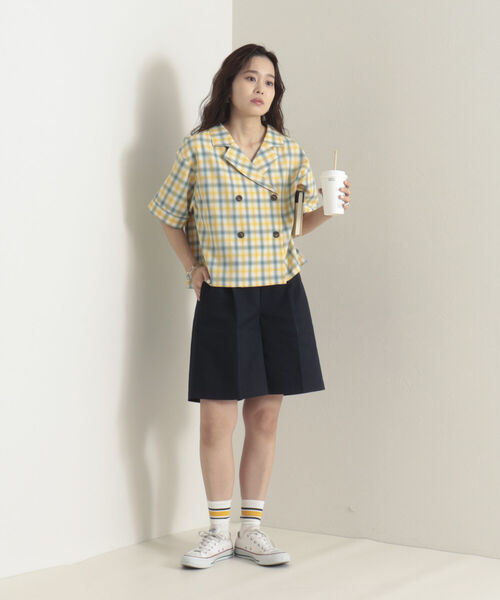 onulsoha（オヌルソハ）の「チノハーフパンツ（その他パンツ・レディース・ベージュ/ネイビー・38/36）」の12枚目の写真