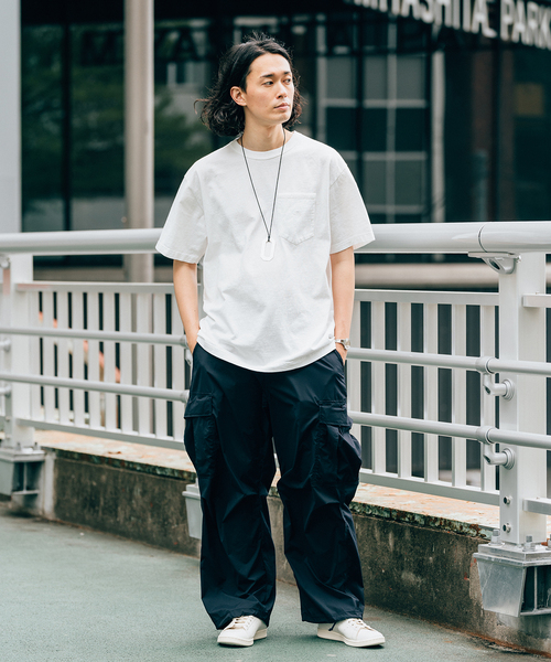 EDIFICE（エディフィス）の「HUGEASY カーゴパンツ ドライナイロン（カーゴパンツ・メンズ・ネイビー/カーキ・MEDIUM/LARGE）」の6枚目の写真