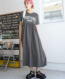 PBLIM | PAGEBOYLIM/キリカエカットソーロゴワンピ(ワンピース)