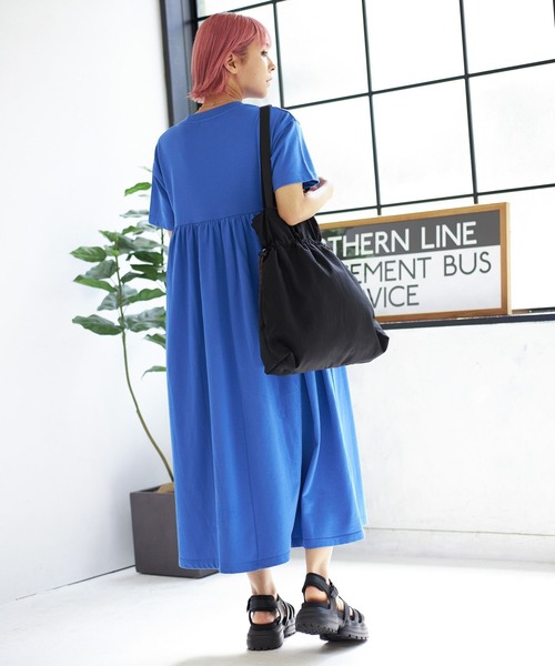 PBLIM(ページボーイリム)の「PBLIM/キリカエカットソーロゴワンピ(ワンピース・レディース・グレー/ブルー・FREE)」の19枚目の写真