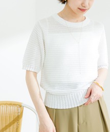 URBAN RESEARCH | 麻混クロップド丈ニット(ニット/セーター)