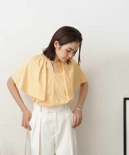 LB.03/Repurフレアスリーブカットトップス
