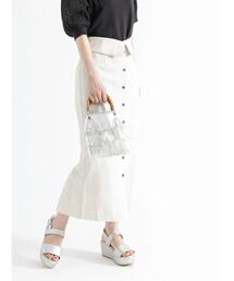 Te chichi | ウエスト2WAY麻調ロングタイトスカート(スカート)