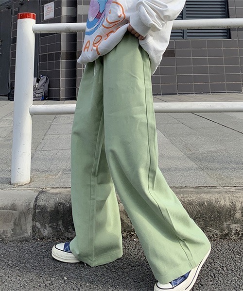 SEN TOKYO（セントーキョー）の「旬なスタイリングを作り上げる。ワイドカラータックパンツ（スラックス・メンズ・ホワイト/チャコールグレー/ブラック/ピンク/グリーン/ネイビー・M/L）」の17枚目の写真