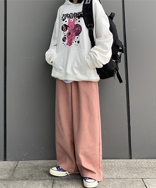 SEN TOKYO（セントーキョー）の「旬なスタイリングを作り上げる。ワイドカラータックパンツ（スラックス・メンズ・ホワイト/チャコールグレー/ブラック/ピンク/グリーン/ネイビー・M/L）」の18枚目の写真