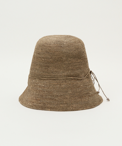 La TOTALITE（ラトータリテ）の「【MADE IN MADA/メイドインマダ】CYRIL HAT（ハット・レディース・ブラウン/ベージュ・FREE）」の7枚目の写真