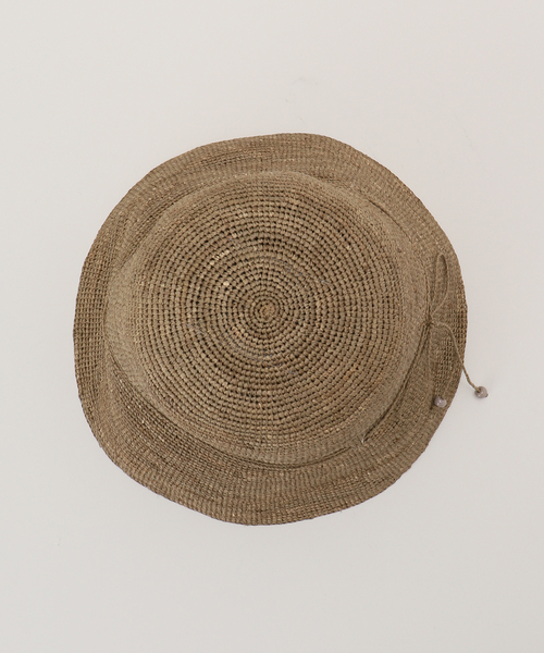 La TOTALITE（ラトータリテ）の「【MADE IN MADA/メイドインマダ】CYRIL HAT（ハット・レディース・ブラウン/ベージュ・FREE）」の10枚目の写真