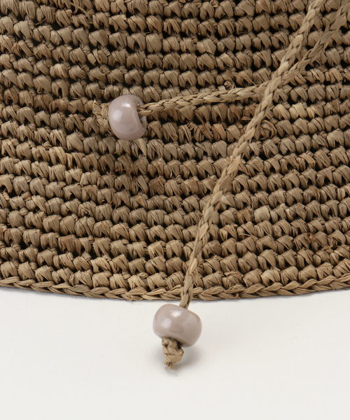 La TOTALITE（ラトータリテ）の「【MADE IN MADA/メイドインマダ】CYRIL HAT（ハット・レディース・ブラウン/ベージュ・FREE）」の13枚目の写真