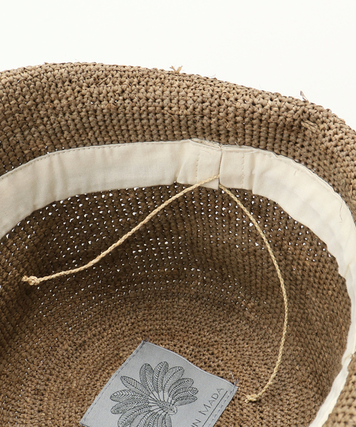 La TOTALITE（ラトータリテ）の「【MADE IN MADA/メイドインマダ】CYRIL HAT（ハット・レディース・ブラウン/ベージュ・FREE）」の14枚目の写真