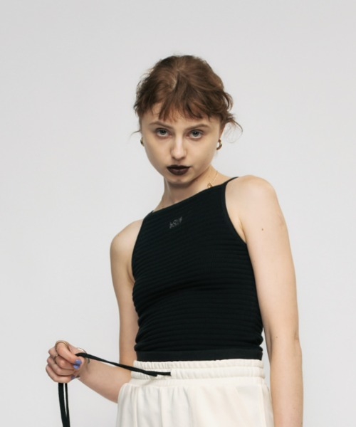 led.tokyo（レッドトウキョウ）の「【led.tokyo】LOVE BOAT/ラブボート ロゴアメスリキャミソール（キャミソール・レディース・ブラック/マルチ・FREE）」の4枚目の写真