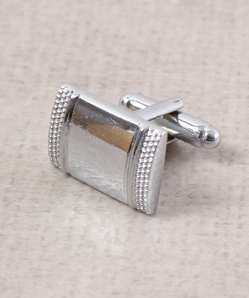 FUNALIVE（ファンアライブ）の「K SELECT シンプル　シルバーカフス　ネクタイピンセット（ネクタイピン・メンズ・ブラック×シルバー・FREE）」の3枚目の写真