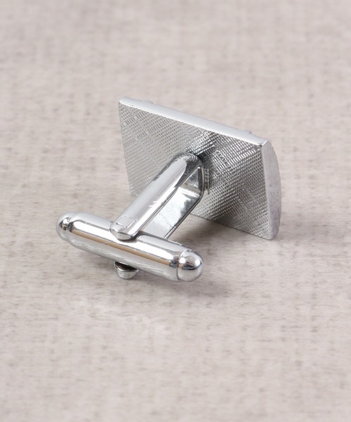 FUNALIVE（ファンアライブ）の「K SELECT シンプル　シルバーカフス　ネクタイピンセット（ネクタイピン・メンズ・ブラック×シルバー・FREE）」の4枚目の写真