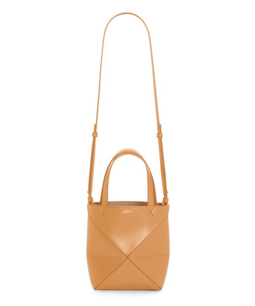 即発【LOEWE】パズルフォルド トート ミニ（シャイニーカーフ） パズルフォルド トート （シャイニーカーフ） ブラック - LOEWE