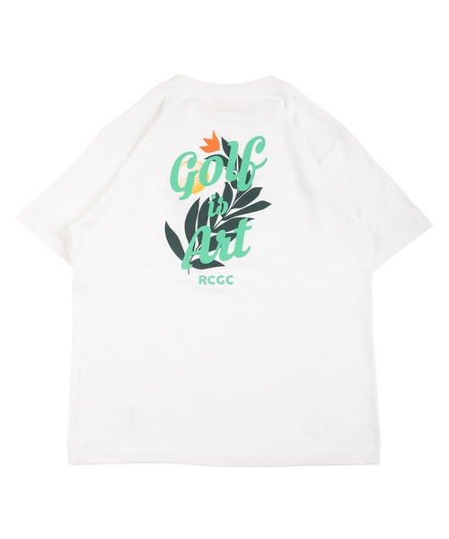 #Re:room California Golf Club(リルームカリフォルニアゴルフクラブ)の「GOLF IS ARTグラフィックプリントTシャツ(Tシャツ/カットソー・メンズ・グリーン/ホワイト・S-M/L-XL/M-L)」の2枚目の写真