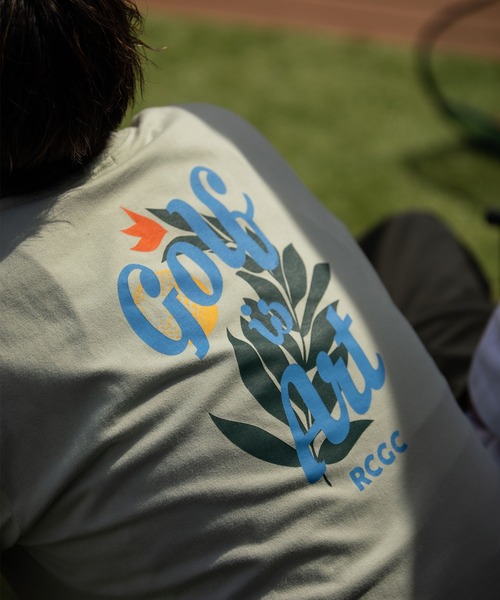 #Re:room California Golf Club(リルームカリフォルニアゴルフクラブ)の「GOLF IS ARTグラフィックプリントTシャツ(Tシャツ/カットソー・メンズ・グリーン/ホワイト・S-M/L-XL/M-L)」の7枚目の写真