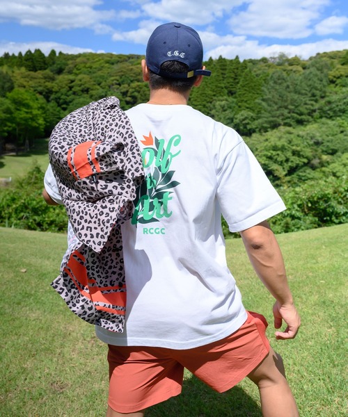 #Re:room California Golf Club(リルームカリフォルニアゴルフクラブ)の「GOLF IS ARTグラフィックプリントTシャツ(Tシャツ/カットソー・メンズ・グリーン/ホワイト・S-M/L-XL/M-L)」の4枚目の写真