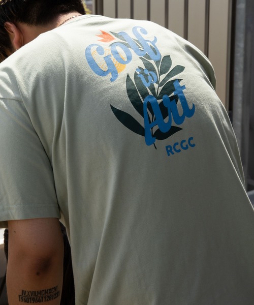 #Re:room California Golf Club(リルームカリフォルニアゴルフクラブ)の「GOLF IS ARTグラフィックプリントTシャツ(Tシャツ/カットソー・メンズ・グリーン/ホワイト・S-M/L-XL/M-L)」の8枚目の写真