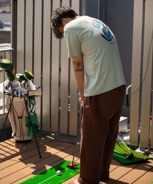 #Re:room California Golf Club(リルームカリフォルニアゴルフクラブ)の「GOLF IS ARTグラフィックプリントTシャツ(Tシャツ/カットソー・メンズ・グリーン/ホワイト・S-M/L-XL/M-L)」の9枚目の写真