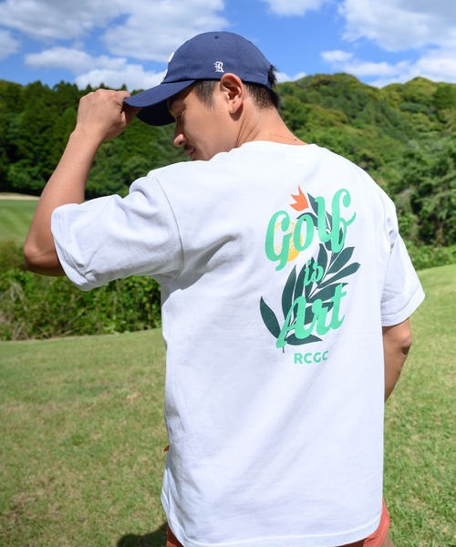 #Re:room California Golf Club(リルームカリフォルニアゴルフクラブ)の「GOLF IS ARTグラフィックプリントTシャツ(Tシャツ/カットソー・メンズ・グリーン/ホワイト・S-M/L-XL/M-L)」の19枚目の写真