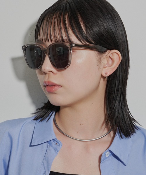 Aunt Marie's（アントマリーズ）の「ラウンドセルフレームサングラス（サングラス・レディース・グレー/ブラック・FREE）」の9枚目の写真