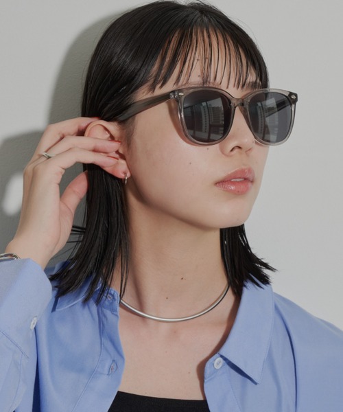 Aunt Marie's（アントマリーズ）の「ラウンドセルフレームサングラス（サングラス・レディース・グレー/ブラック・FREE）」の13枚目の写真