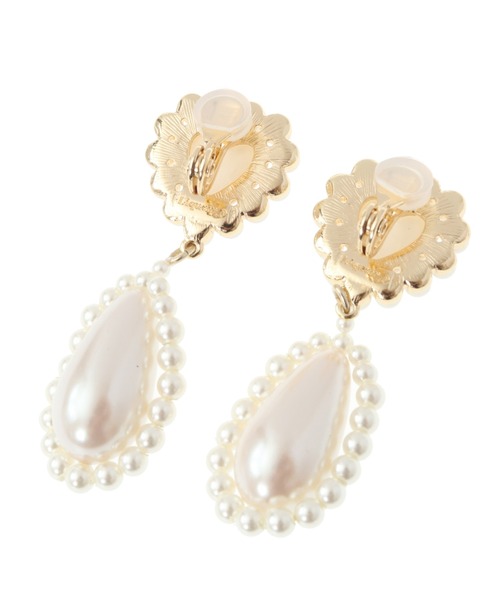 Candy Stripper（キャンディストリッパー）の「【Liquem×Candy Stripper】ROMANESQUE HEART イヤリング（イヤリング・レディース・オフホワイト・FREE）」の7枚目の写真