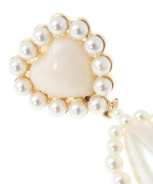 Candy Stripper（キャンディストリッパー）の「【Liquem×Candy Stripper】ROMANESQUE HEART イヤリング（イヤリング・レディース・オフホワイト・FREE）」の2枚目の写真