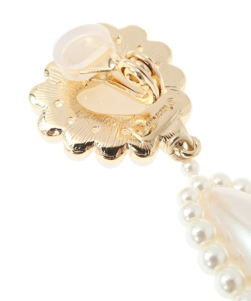 Candy Stripper（キャンディストリッパー）の「【Liquem×Candy Stripper】ROMANESQUE HEART イヤリング（イヤリング・レディース・オフホワイト・FREE）」の3枚目の写真