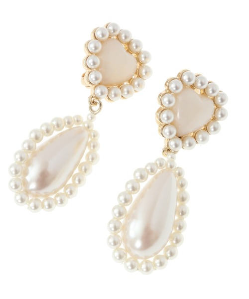 Candy Stripper（キャンディストリッパー）の「【Liquem×Candy Stripper】ROMANESQUE HEART イヤリング（イヤリング・レディース・オフホワイト・FREE）」の6枚目の写真