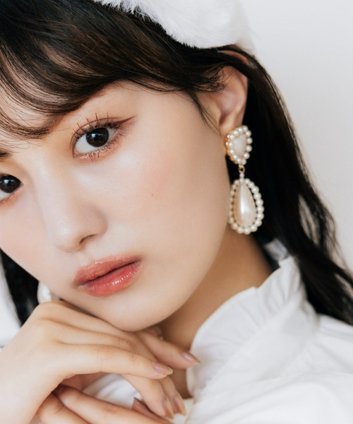 Candy Stripper（キャンディストリッパー）の「【Liquem×Candy Stripper】ROMANESQUE HEART イヤリング（イヤリング・レディース・オフホワイト・FREE）」の4枚目の写真