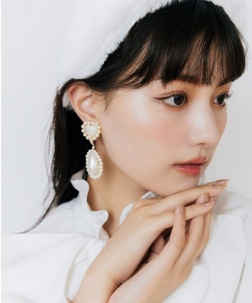 Candy Stripper（キャンディストリッパー）の「【Liquem×Candy Stripper】ROMANESQUE HEART イヤリング（イヤリング・レディース・オフホワイト・FREE）」の11枚目の写真