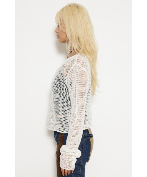LAGUA GEM（ラグアジェム）の「MOTIF メッシュニット（ニット/セーター