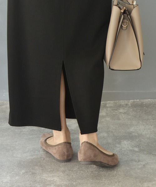 grandfleur（グランドフルール）の「スクエアトゥフラットパンプス（パンプス・レディース・パープル/グレイッシュベージュ/グリーン/ブルー/ブラック/キャメル・22.5cm/23.0cm/22.0cm/24.5cm/24.0cm/25.0cm/25.5cm/23.5cm）」の11枚目の写真