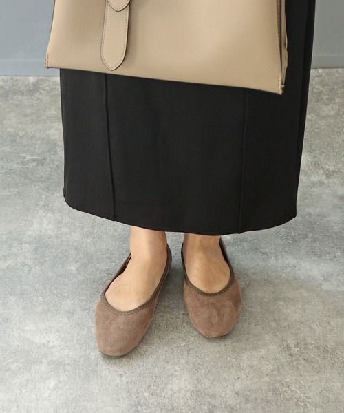 grandfleur（グランドフルール）の「スクエアトゥフラットパンプス（パンプス・レディース・パープル/グレイッシュベージュ/グリーン/ブルー/ブラック/キャメル・22.5cm/23.0cm/22.0cm/24.5cm/24.0cm/25.0cm/25.5cm/23.5cm）」の13枚目の写真