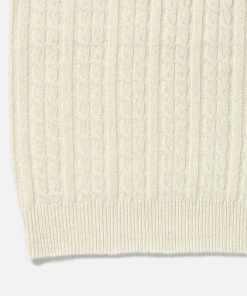 BEAMS BOY（ビームスボーイ）の「BEAMS BOY / 7ゲージ ケーブル クルーベスト 15FW（ベスト・レディース・ナチュラル/グレー/レッド/ネイビー・ONE SIZE）」の19枚目の写真