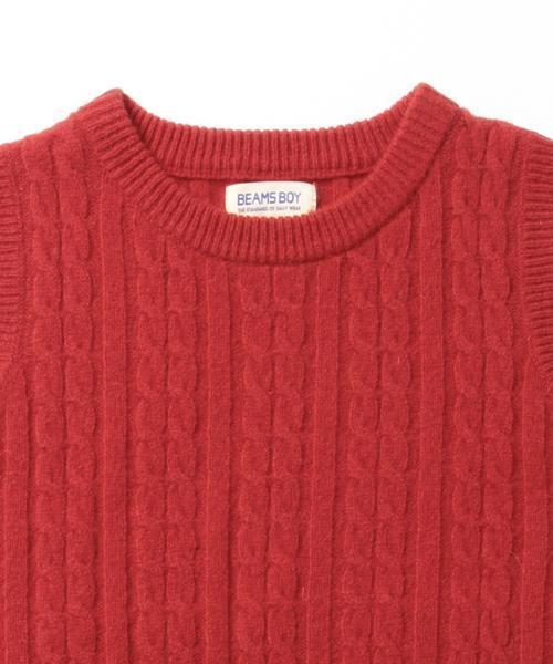 BEAMS BOY（ビームスボーイ）の「BEAMS BOY / 7ゲージ ケーブル クルーベスト 15FW（ベスト・レディース・ナチュラル/グレー/レッド/ネイビー・ONE SIZE）」の13枚目の写真