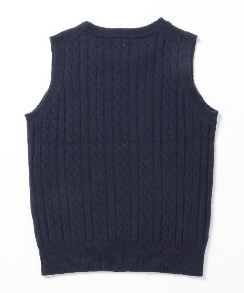 BEAMS BOY（ビームスボーイ）の「BEAMS BOY / 7ゲージ ケーブル クルーベスト 15FW（ベスト・レディース・ナチュラル/グレー/レッド/ネイビー・ONE SIZE）」の9枚目の写真