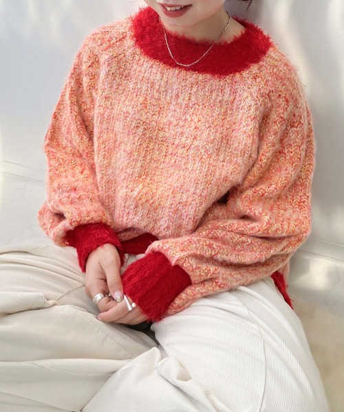 セール】☆色々紡いでふわっとニットプルオーバー（ニット/セーター