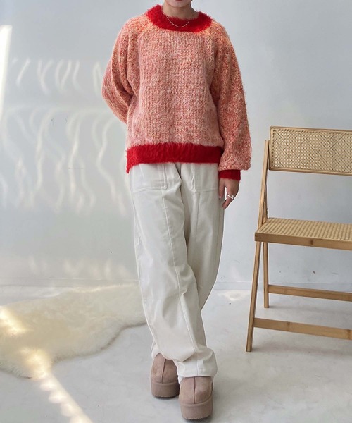 セール】☆色々紡いでふわっとニットプルオーバー（ニット/セーター