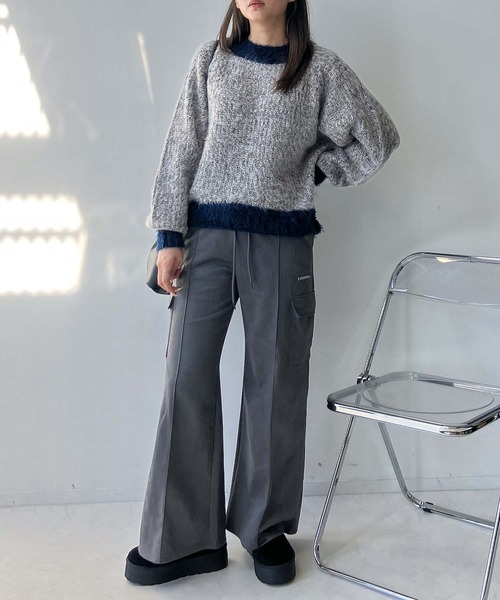 AS KNOW AS plus(アズノゥアズプラス)の「☆色々紡いでふわっとニットプルオーバー(ニット/セーター・レディース・ベージュ/ネイビー/レッド/ブルー/グリーン系/レッド系/ベージュ系2/グリーン系2/ネイビー系2/レッド系2・FREE)」の15枚目の写真