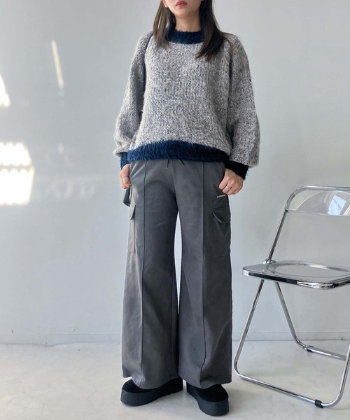 AS KNOW AS plus(アズノゥアズプラス)の「☆色々紡いでふわっとニットプルオーバー(ニット/セーター・レディース・ベージュ/ネイビー/レッド/ブルー/グリーン系/レッド系/ベージュ系2/グリーン系2/ネイビー系2/レッド系2・FREE)」の16枚目の写真