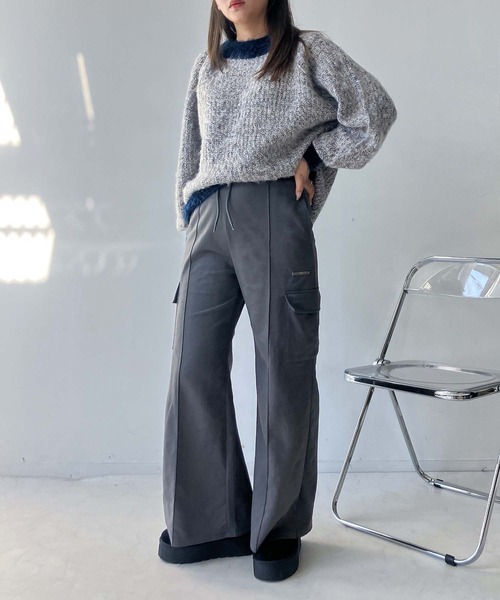 AS KNOW AS plus(アズノゥアズプラス)の「☆色々紡いでふわっとニットプルオーバー(ニット/セーター・レディース・ベージュ/ネイビー/レッド/ブルー/グリーン系/レッド系/ベージュ系2/グリーン系2/ネイビー系2/レッド系2・FREE)」の17枚目の写真