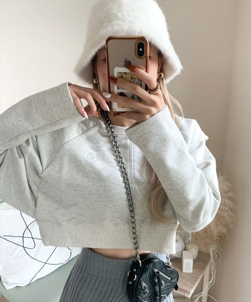 clear（クリア）の「ファーバケットハット（ハット・レディース・アイボリー/ブラック・F）」の8枚目の写真