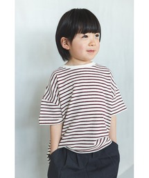【ooju】パイルボーダー S/S Tシャツ