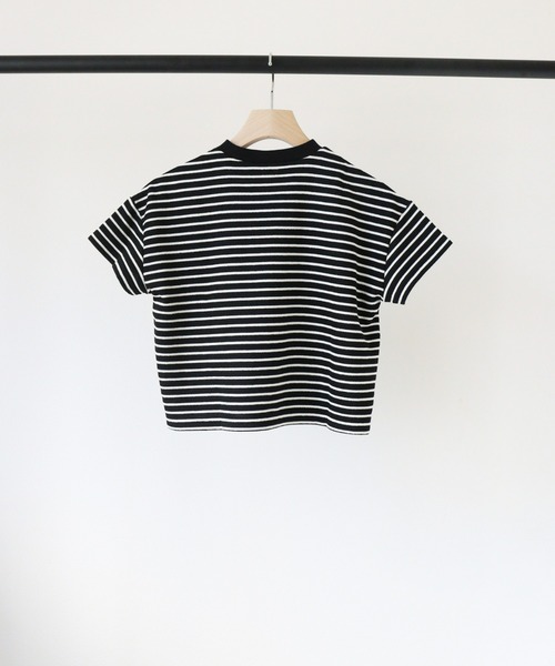 ooju(オージュ)の「【ooju】パイルボーダー S/S Tシャツ(Tシャツ/カットソー・キッズ・レッド/ブラック/アイボリー・3/1/2)」の10枚目の写真
