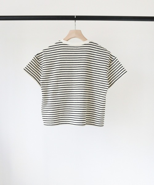 ooju(オージュ)の「【ooju】パイルボーダー S/S Tシャツ(Tシャツ/カットソー・キッズ・レッド/ブラック/アイボリー・3/1/2)」の14枚目の写真